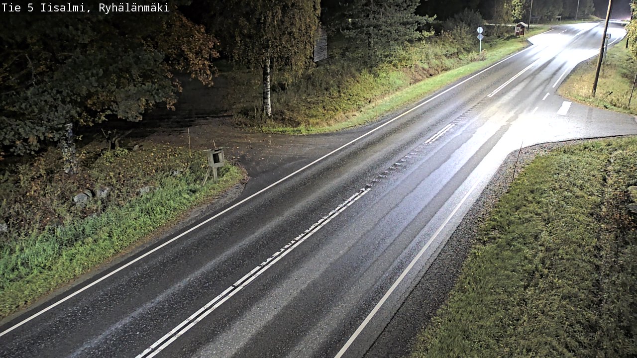 Weather Camera Image Road 5 Iisalmi, Ryhälänmäki, Iisalmi, Pohjois-Savo