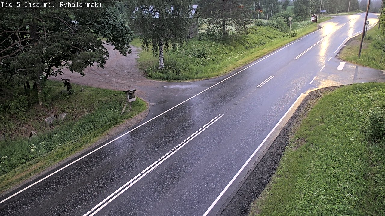 Weather Camera Image Road 5 Iisalmi, Ryhälänmäki, Iisalmi, Pohjois-Savo