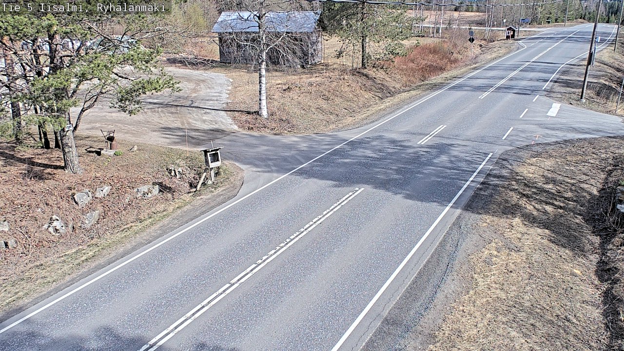 Weather Camera Image Väg 5 Idensalmi, Ryhälänmäki, Iisalmi, Pohjois-Savo