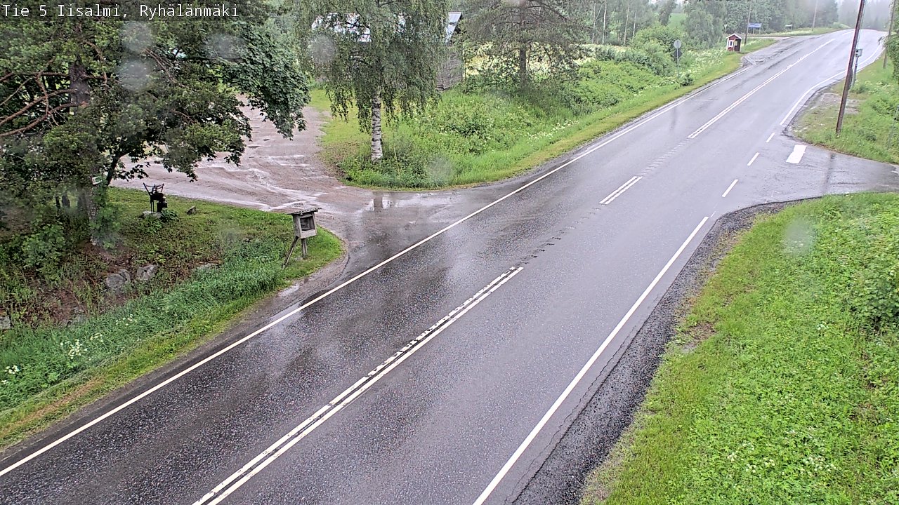 Weather Camera Image Road 5 Iisalmi, Ryhälänmäki, Iisalmi, Pohjois-Savo
