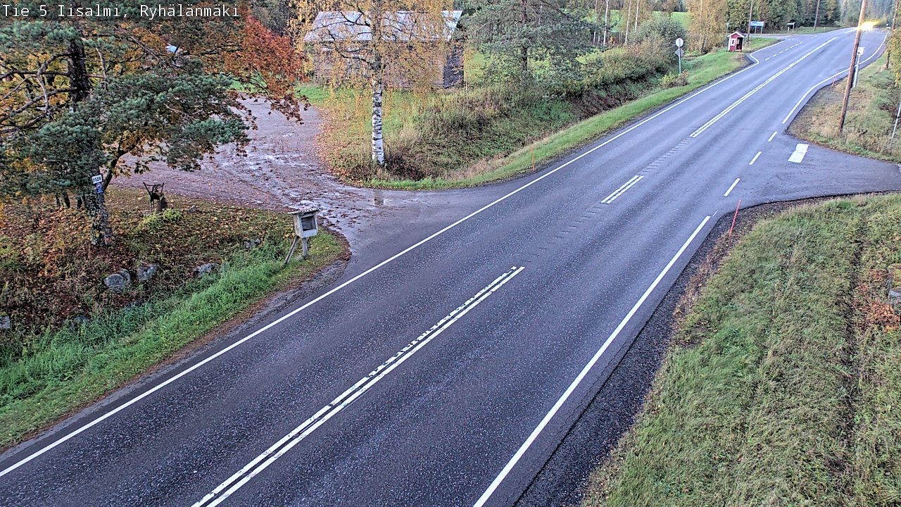 Weather Camera Image Road 5 Iisalmi, Ryhälänmäki, Iisalmi, Pohjois-Savo