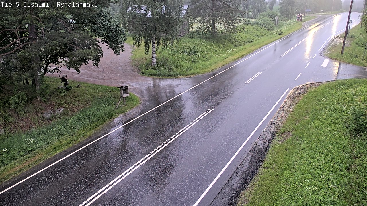 Weather Camera Image Road 5 Iisalmi, Ryhälänmäki, Iisalmi, Pohjois-Savo