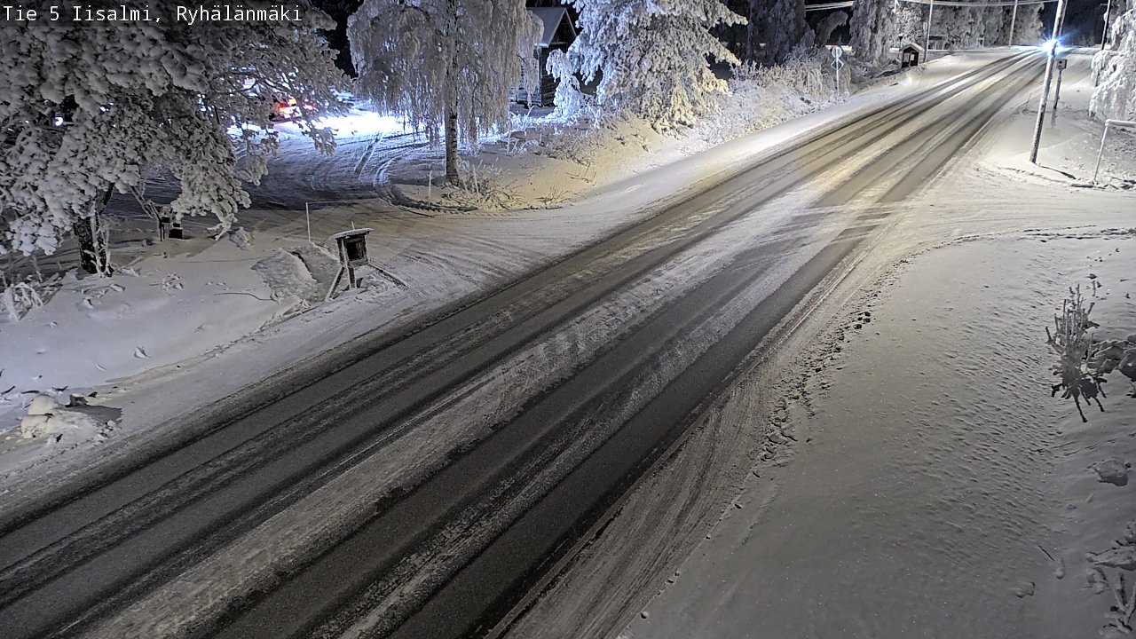 Weather Camera Image Road 5 Iisalmi, Ryhälänmäki, Iisalmi, Pohjois-Savo