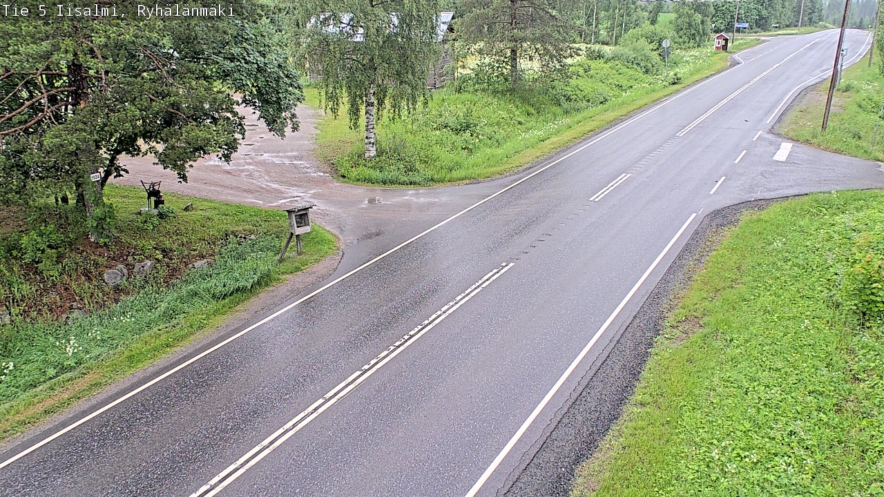 Weather Camera Image Road 5 Iisalmi, Ryhälänmäki, Iisalmi, Pohjois-Savo