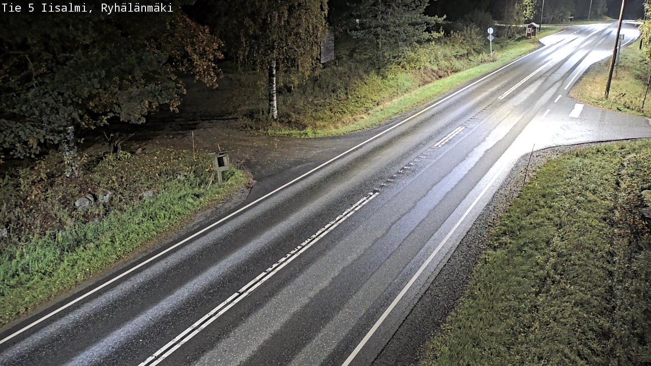 Weather Camera Image Road 5 Iisalmi, Ryhälänmäki, Iisalmi, Pohjois-Savo