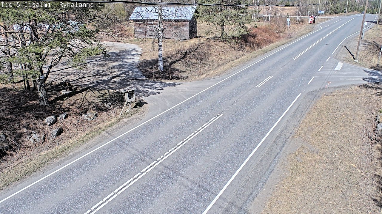 Weather Camera Image Väg 5 Idensalmi, Ryhälänmäki, Iisalmi, Pohjois-Savo