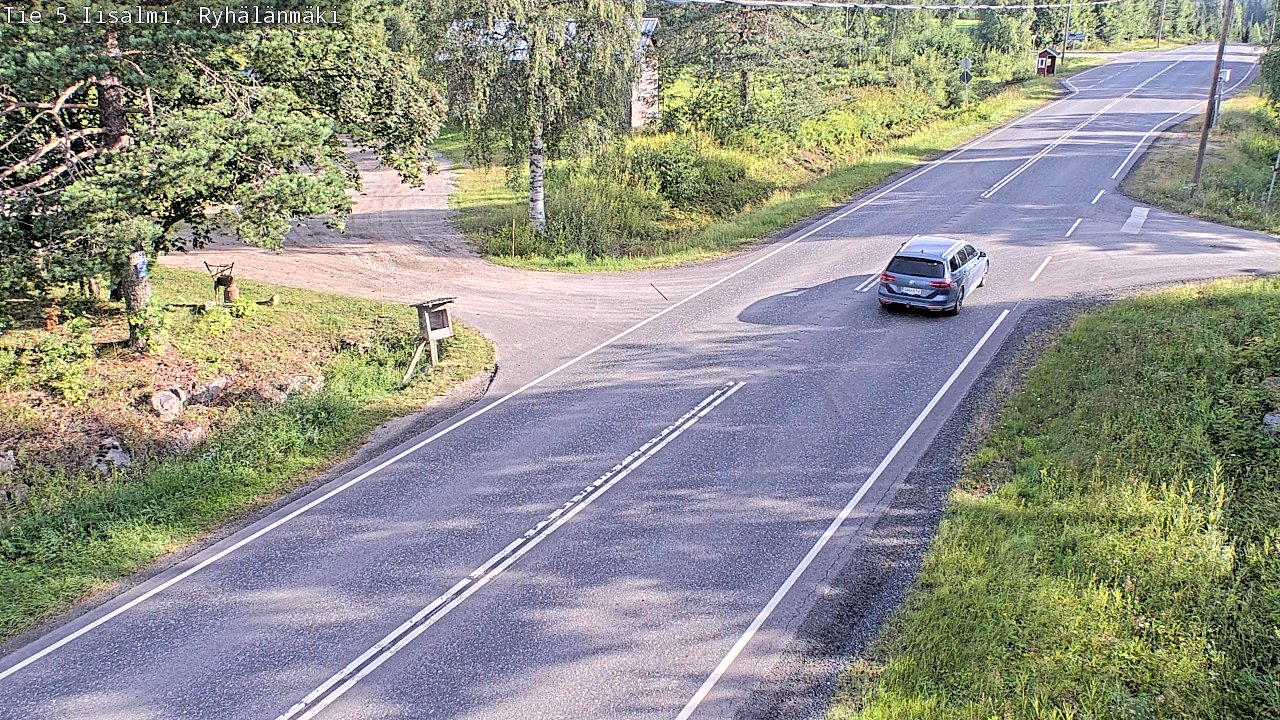 Weather Camera Image Road 5 Iisalmi, Ryhälänmäki, Iisalmi, Pohjois-Savo