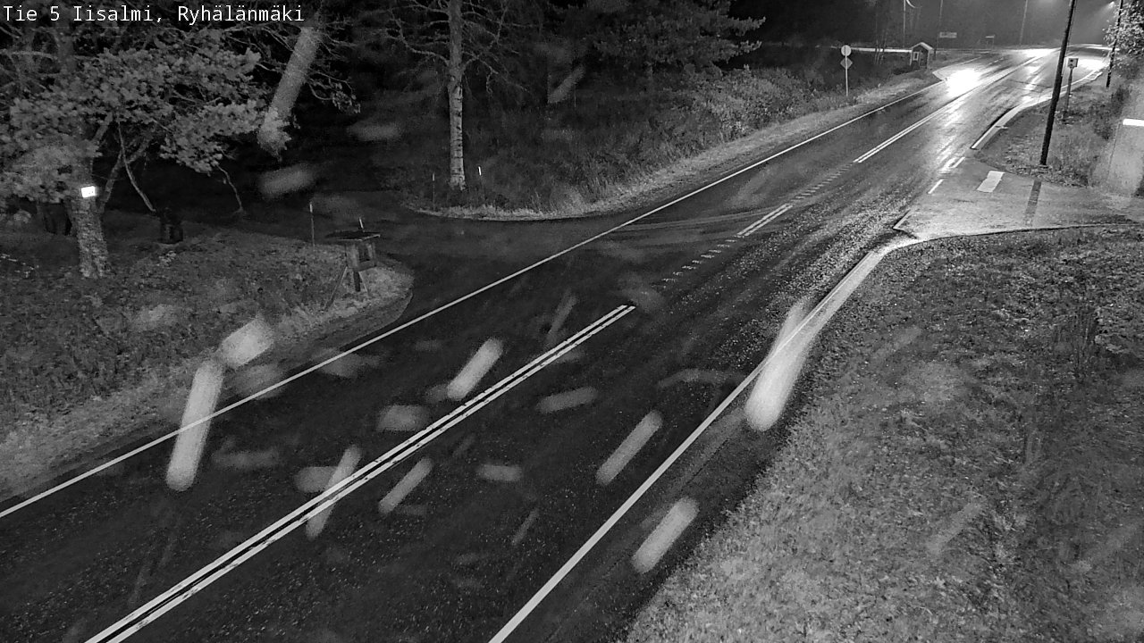 Weather Camera Image Road 5 Iisalmi, Ryhälänmäki, Iisalmi, Pohjois-Savo
