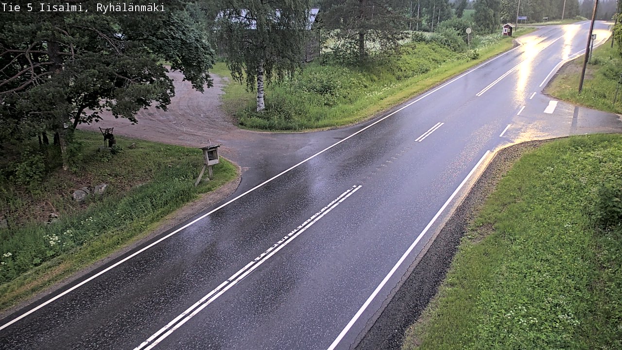 Weather Camera Image Road 5 Iisalmi, Ryhälänmäki, Iisalmi, Pohjois-Savo