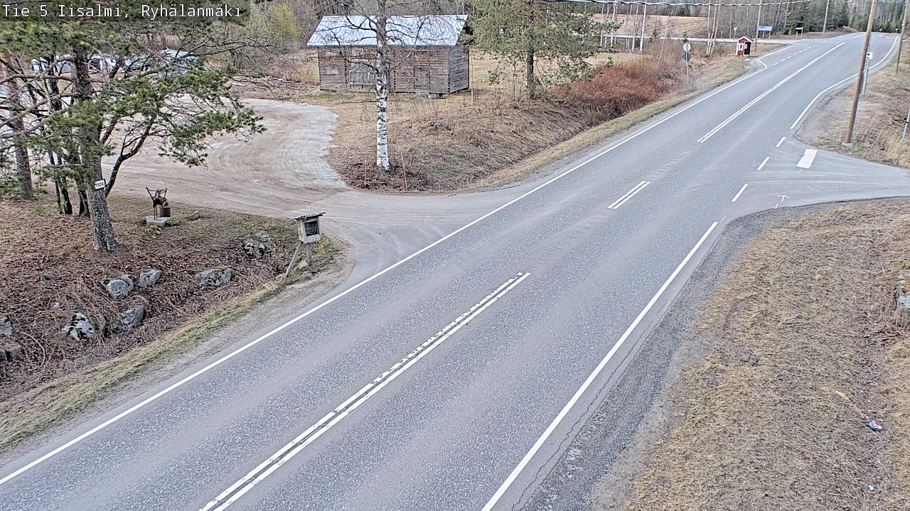 Weather Camera Image Väg 5 Idensalmi, Ryhälänmäki, Iisalmi, Pohjois-Savo