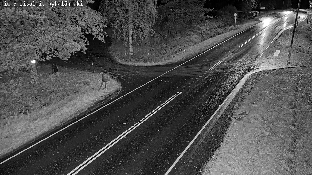 Weather Camera Image Road 5 Iisalmi, Ryhälänmäki, Iisalmi, Pohjois-Savo