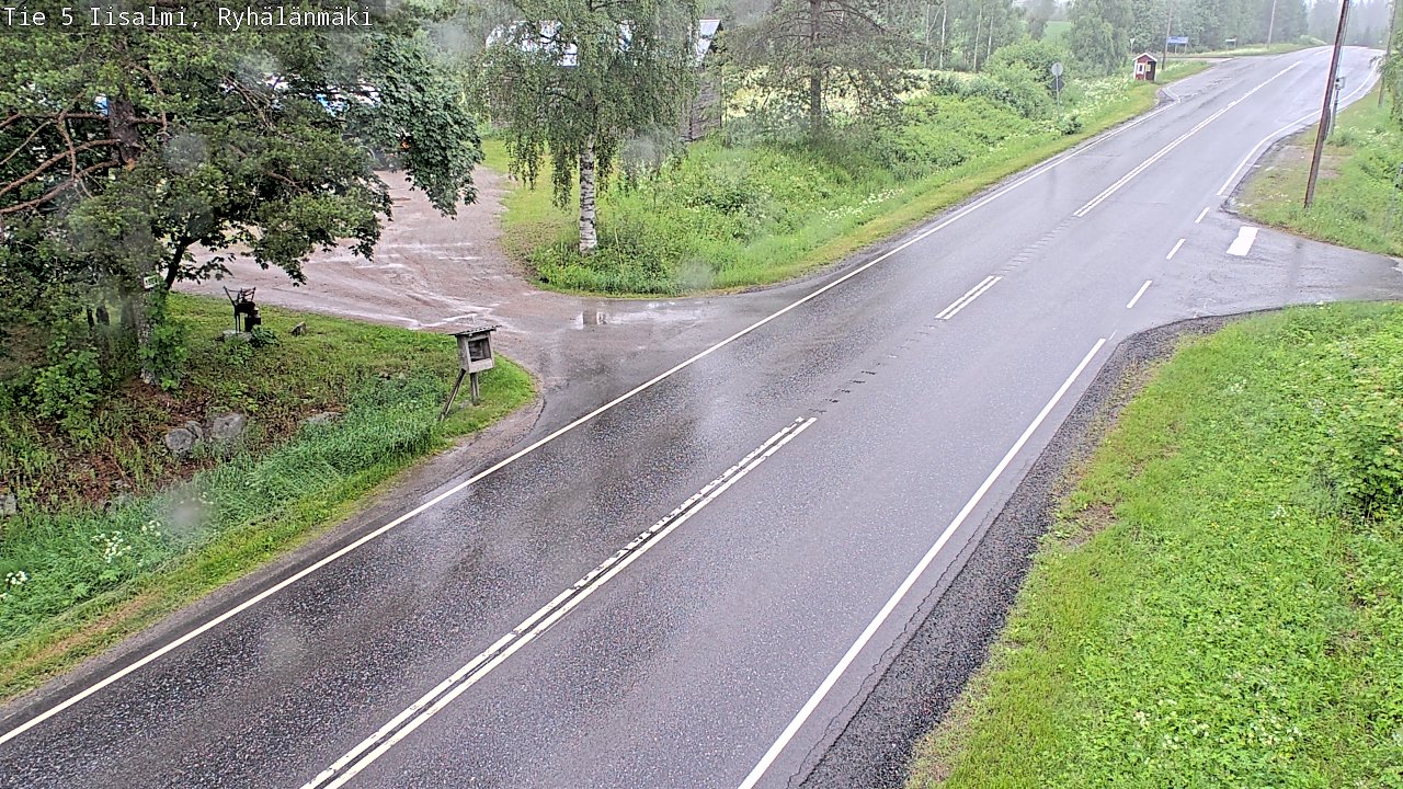 Weather Camera Image Road 5 Iisalmi, Ryhälänmäki, Iisalmi, Pohjois-Savo