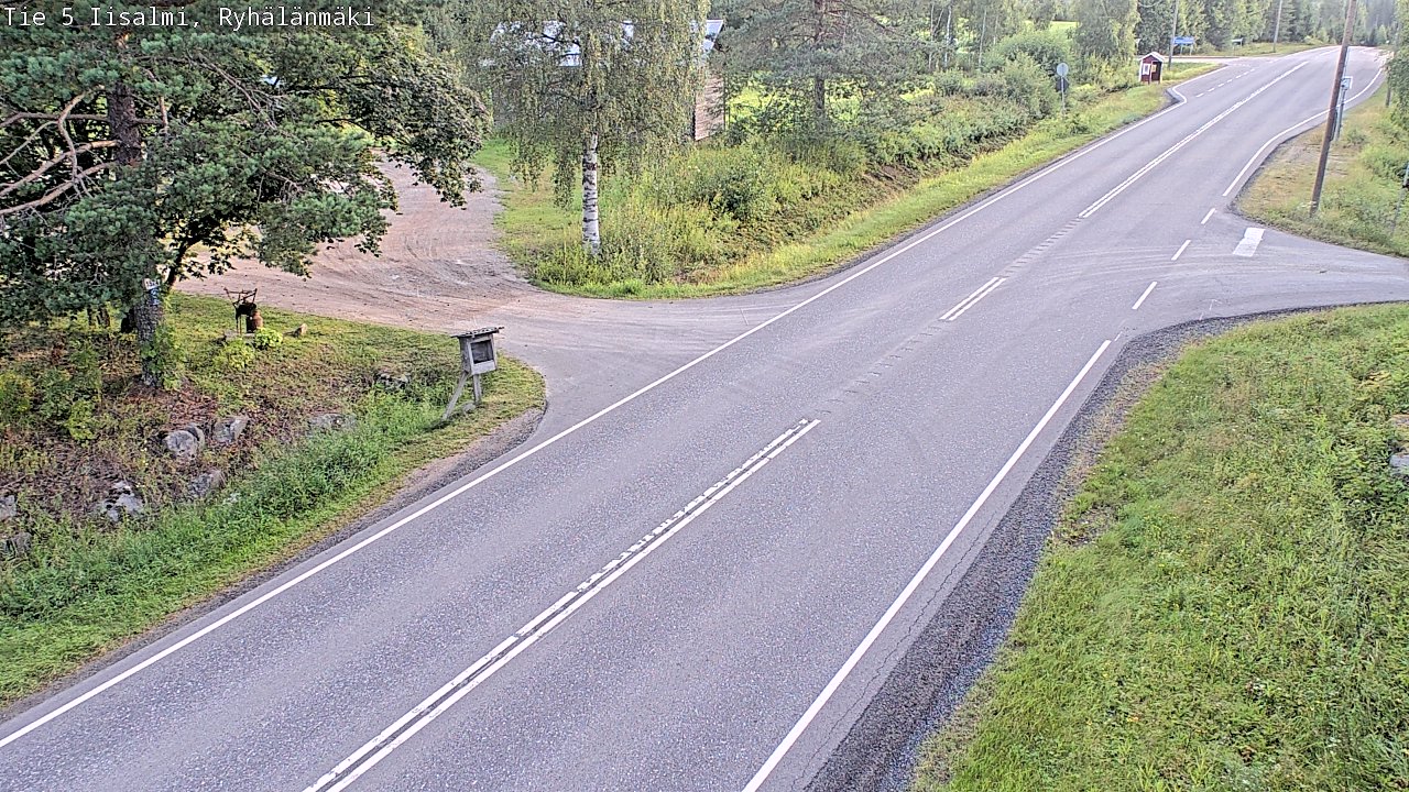 Weather Camera Image Road 5 Iisalmi, Ryhälänmäki, Iisalmi, Pohjois-Savo