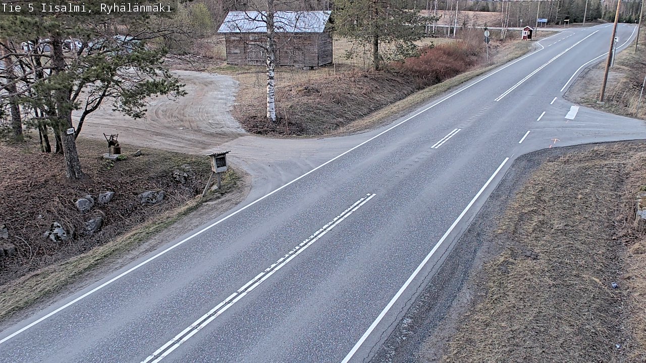 Weather Camera Image Väg 5 Idensalmi, Ryhälänmäki, Iisalmi, Pohjois-Savo