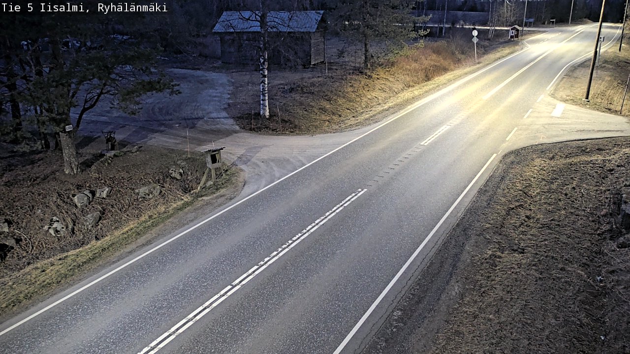 Weather Camera Image Väg 5 Idensalmi, Ryhälänmäki, Iisalmi, Pohjois-Savo
