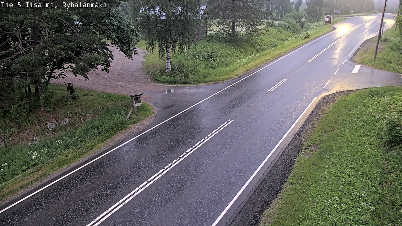 Weather Camera Image Road 5 Iisalmi, Ryhälänmäki, Iisalmi, Pohjois-Savo