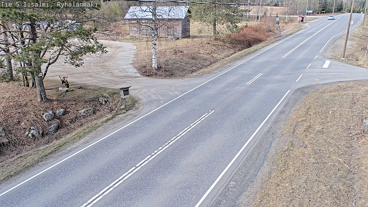Weather Camera Image Väg 5 Idensalmi, Ryhälänmäki, Iisalmi, Pohjois-Savo