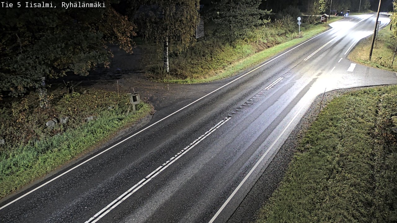 Weather Camera Image Road 5 Iisalmi, Ryhälänmäki, Iisalmi, Pohjois-Savo