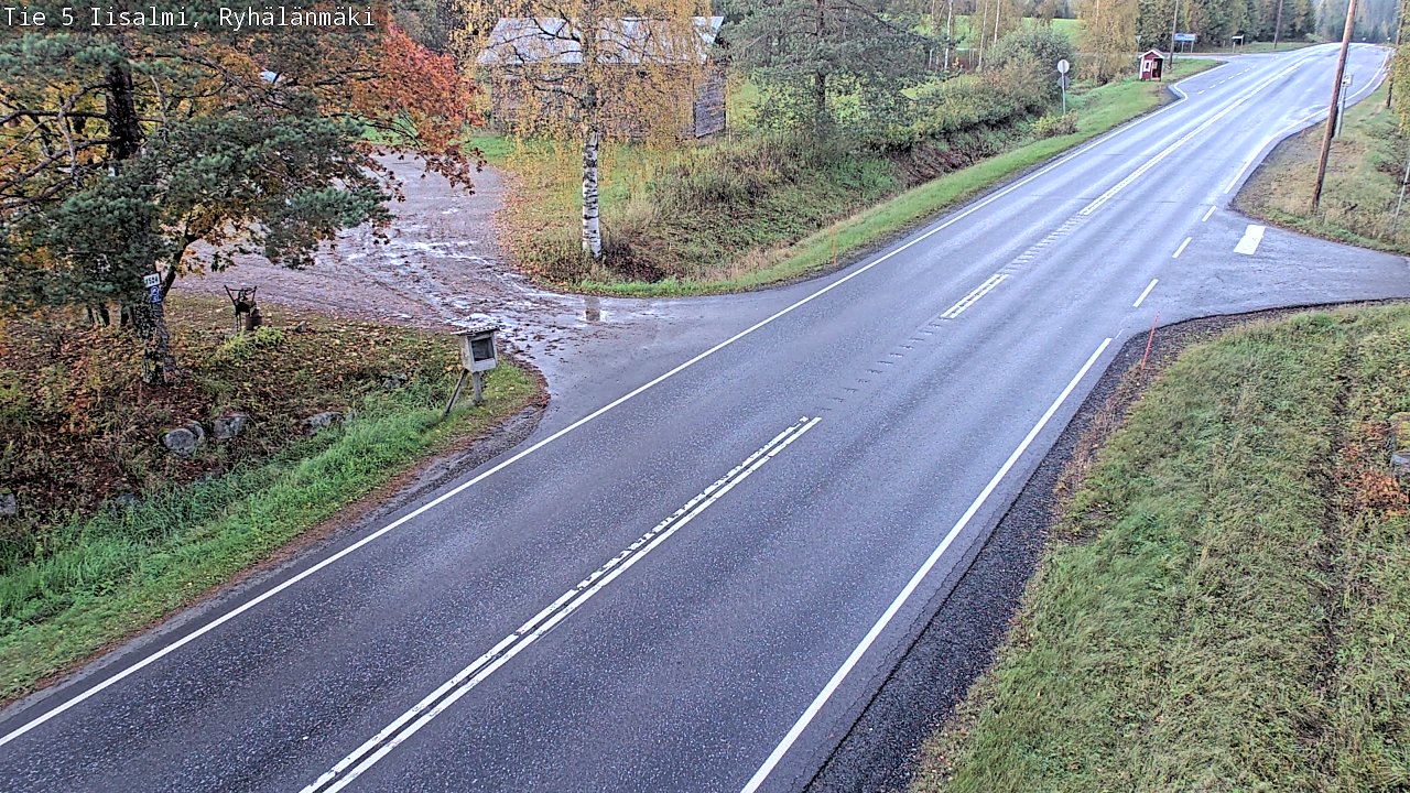 Weather Camera Image Road 5 Iisalmi, Ryhälänmäki, Iisalmi, Pohjois-Savo