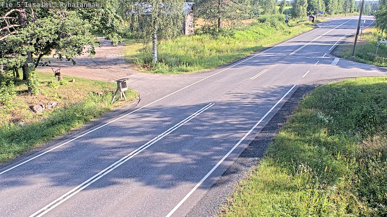 Weather Camera Image Road 5 Iisalmi, Ryhälänmäki, Iisalmi, Pohjois-Savo