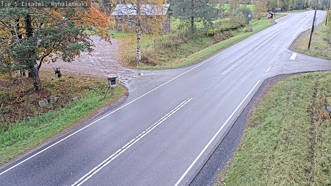 Weather Camera Image Road 5 Iisalmi, Ryhälänmäki, Iisalmi, Pohjois-Savo