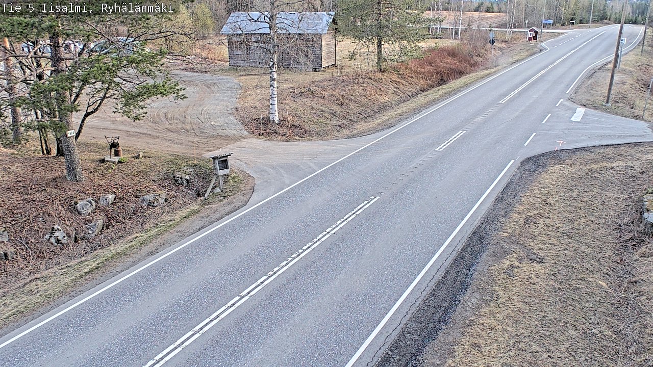 Weather Camera Image Väg 5 Idensalmi, Ryhälänmäki, Iisalmi, Pohjois-Savo