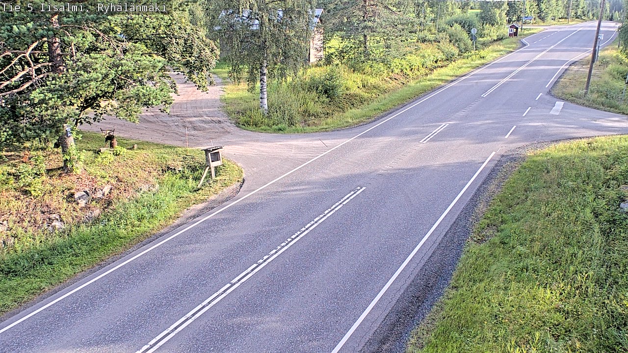 Weather Camera Image Road 5 Iisalmi, Ryhälänmäki, Iisalmi, Pohjois-Savo