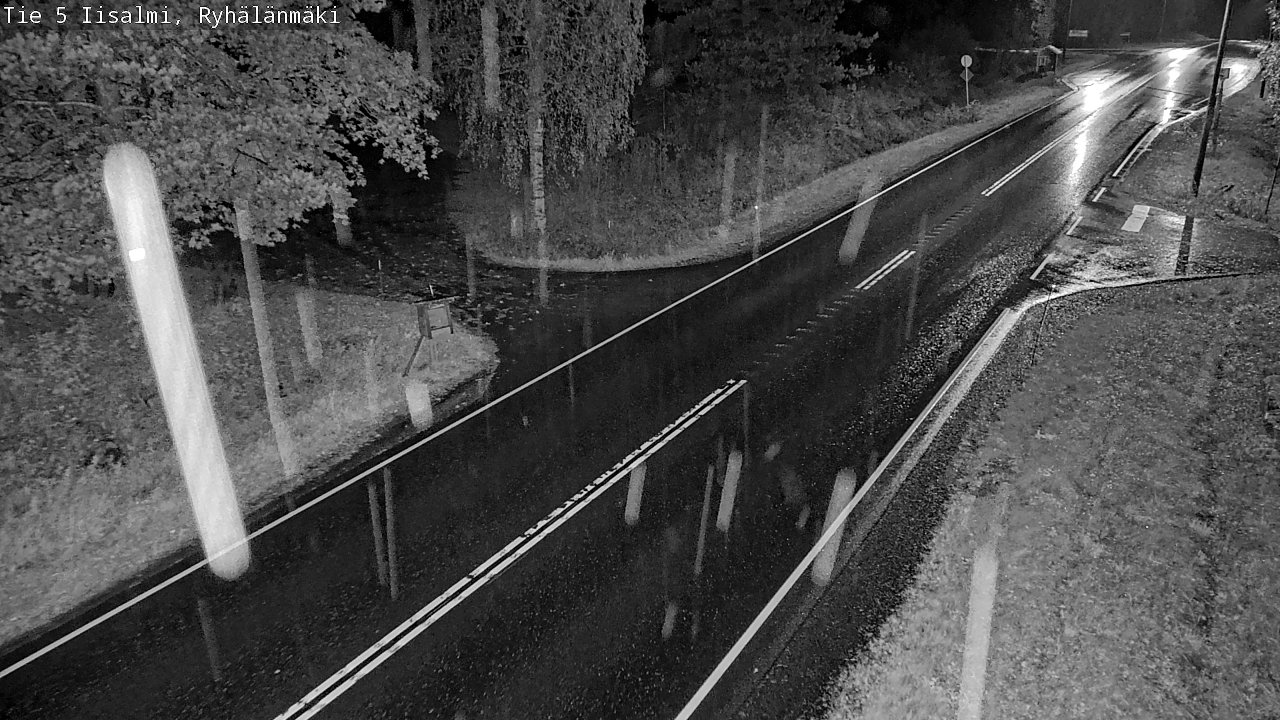 Weather Camera Image Road 5 Iisalmi, Ryhälänmäki, Iisalmi, Pohjois-Savo