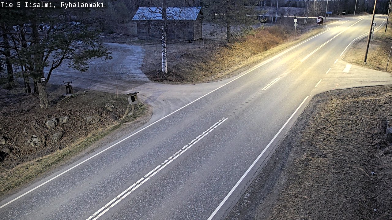 Weather Camera Image Väg 5 Idensalmi, Ryhälänmäki, Iisalmi, Pohjois-Savo