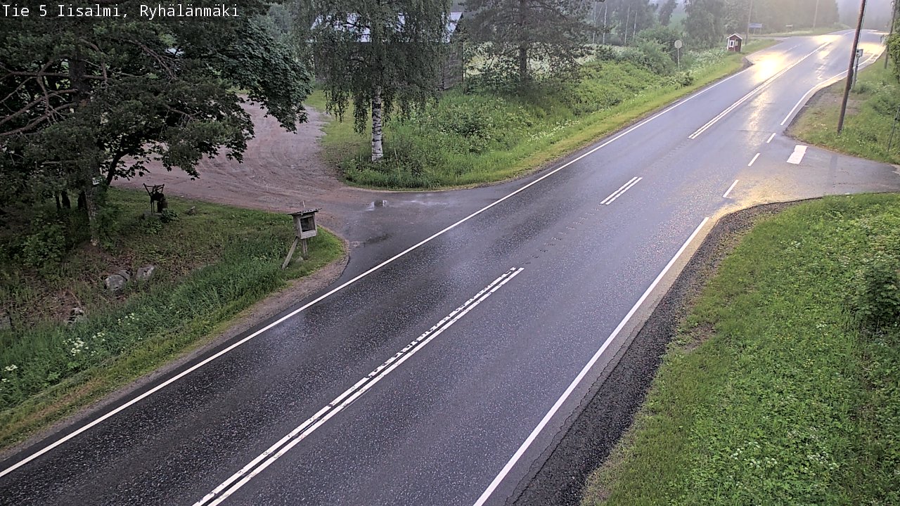 Weather Camera Image Road 5 Iisalmi, Ryhälänmäki, Iisalmi, Pohjois-Savo