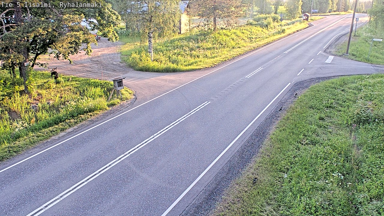 Weather Camera Image Road 5 Iisalmi, Ryhälänmäki, Iisalmi, Pohjois-Savo
