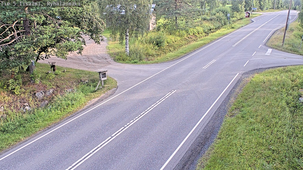 Weather Camera Image Road 5 Iisalmi, Ryhälänmäki, Iisalmi, Pohjois-Savo