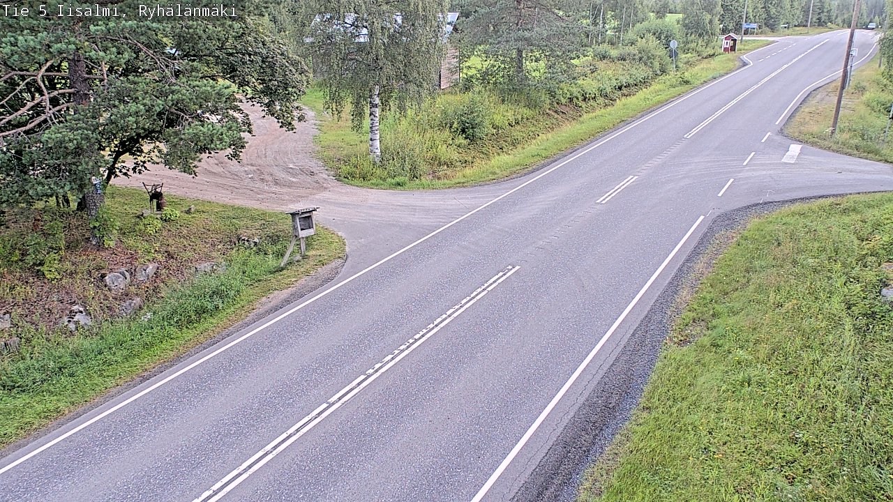 Weather Camera Image Road 5 Iisalmi, Ryhälänmäki, Iisalmi, Pohjois-Savo