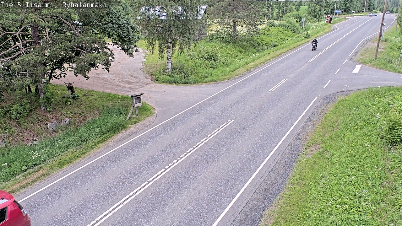 Weather Camera Image Road 5 Iisalmi, Ryhälänmäki, Iisalmi, Pohjois-Savo