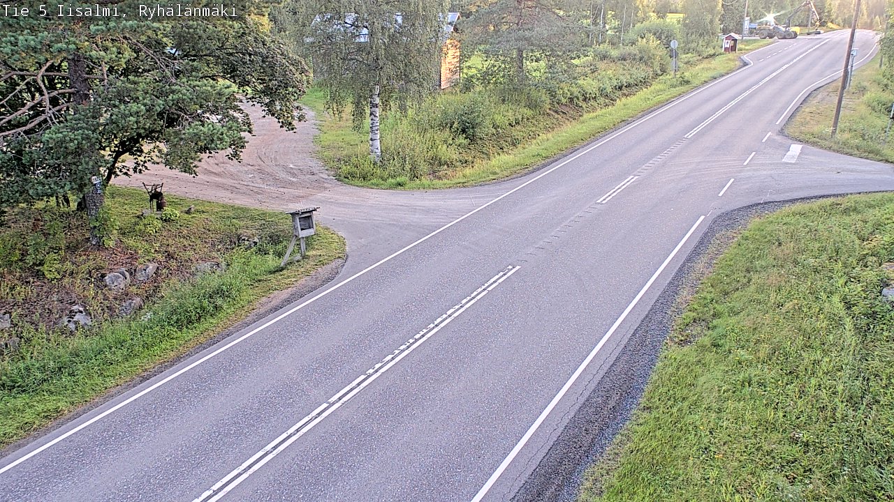 Weather Camera Image Road 5 Iisalmi, Ryhälänmäki, Iisalmi, Pohjois-Savo