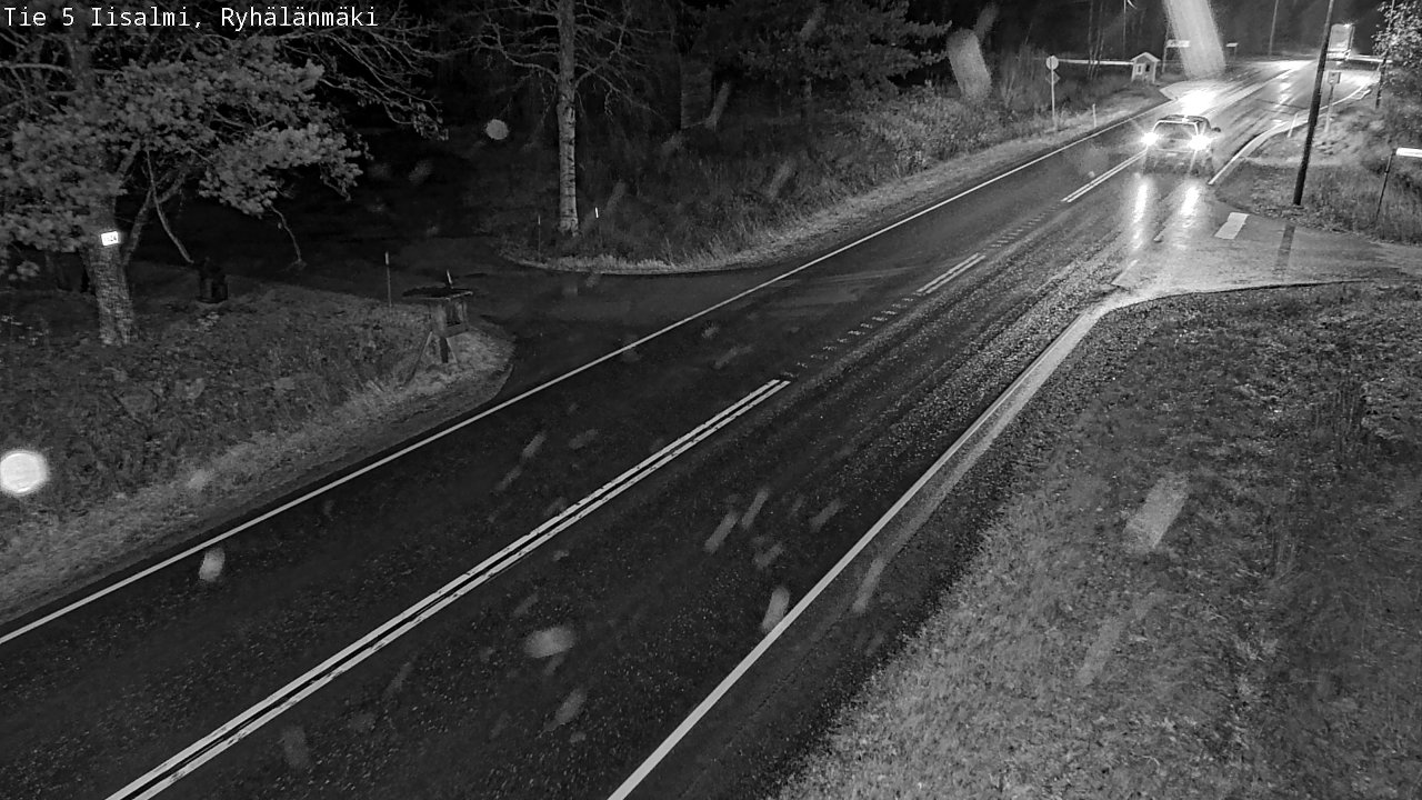 Weather Camera Image Road 5 Iisalmi, Ryhälänmäki, Iisalmi, Pohjois-Savo