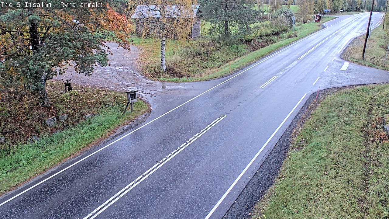 Weather Camera Image Road 5 Iisalmi, Ryhälänmäki, Iisalmi, Pohjois-Savo
