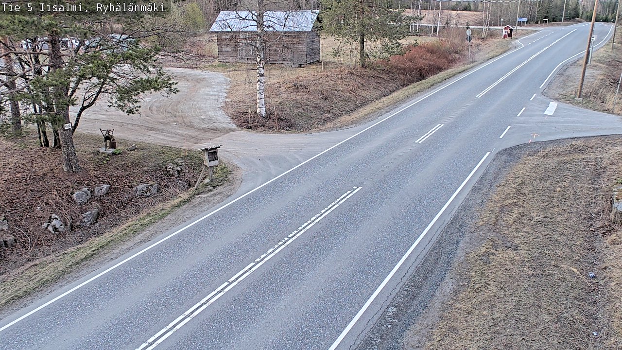 Weather Camera Image Väg 5 Idensalmi, Ryhälänmäki, Iisalmi, Pohjois-Savo