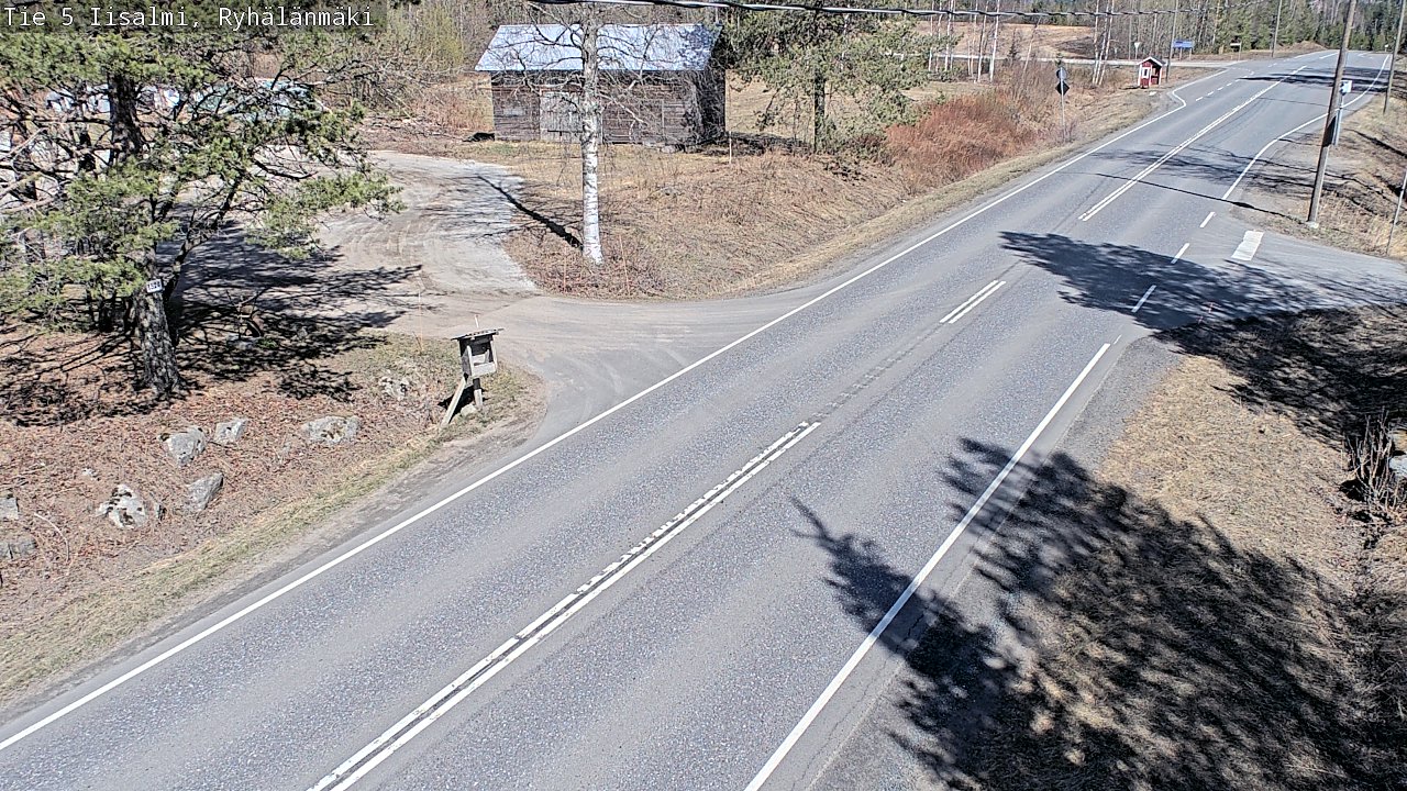 Weather Camera Image Väg 5 Idensalmi, Ryhälänmäki, Iisalmi, Pohjois-Savo