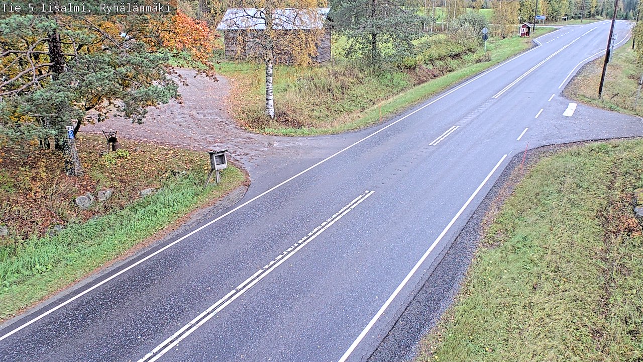 Weather Camera Image Road 5 Iisalmi, Ryhälänmäki, Iisalmi, Pohjois-Savo