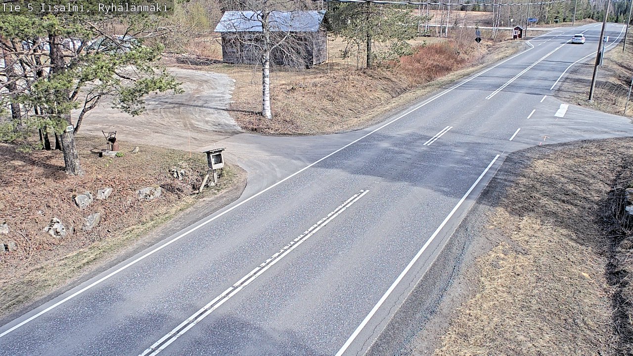 Weather Camera Image Väg 5 Idensalmi, Ryhälänmäki, Iisalmi, Pohjois-Savo