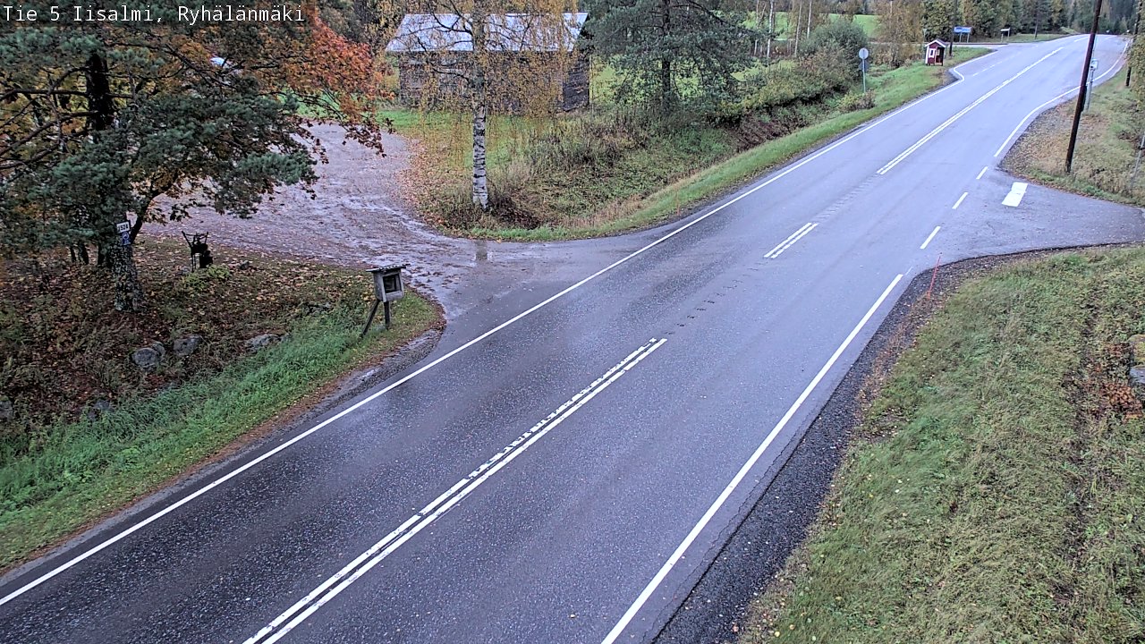 Weather Camera Image Road 5 Iisalmi, Ryhälänmäki, Iisalmi, Pohjois-Savo