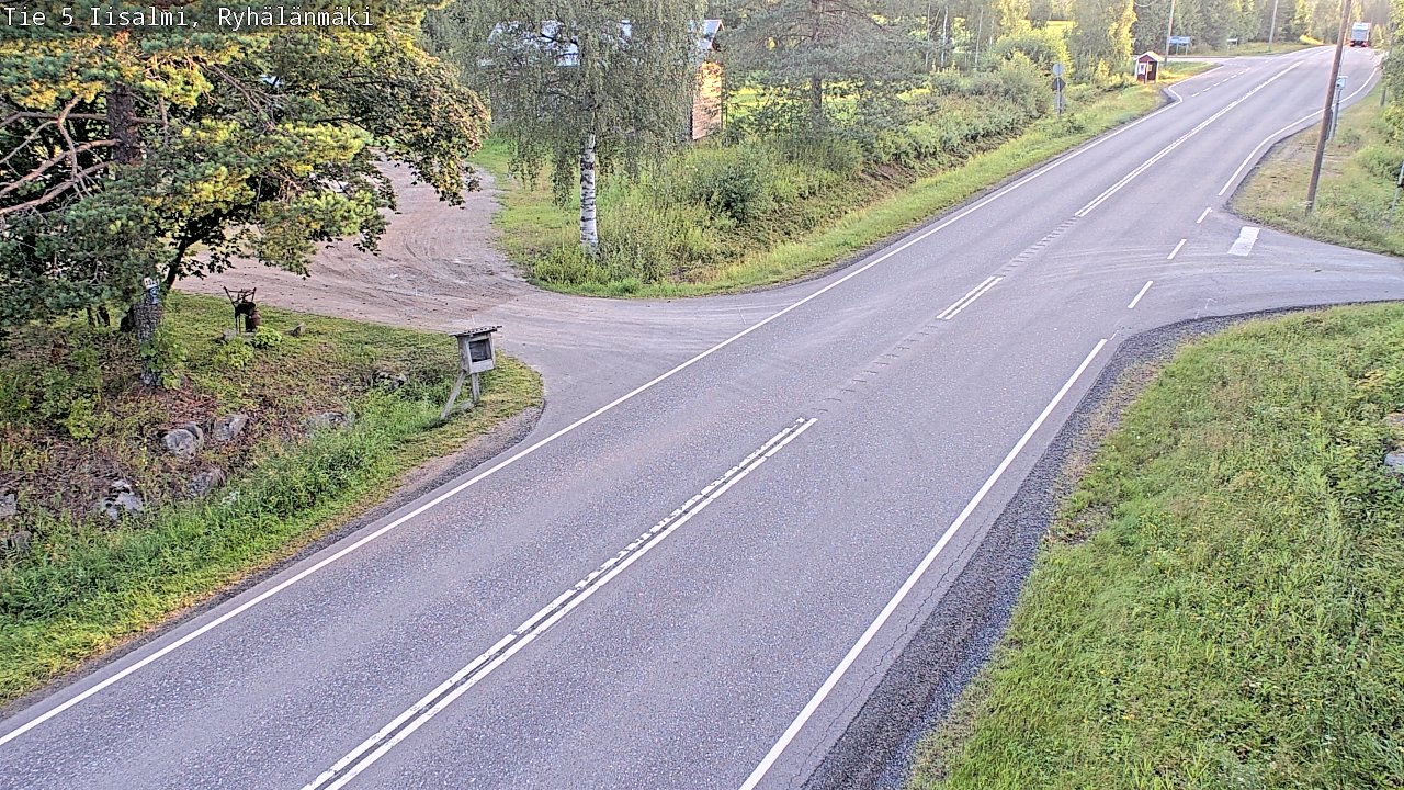 Weather Camera Image Road 5 Iisalmi, Ryhälänmäki, Iisalmi, Pohjois-Savo