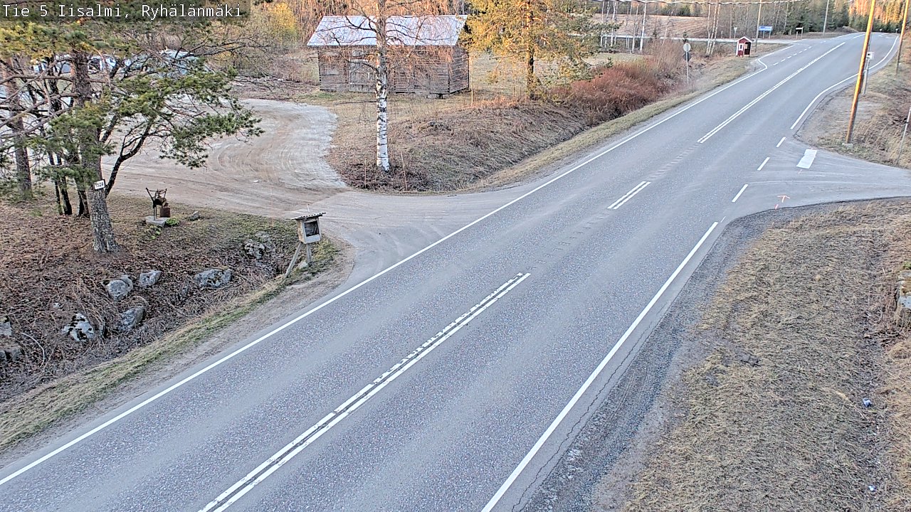 Weather Camera Image Väg 5 Idensalmi, Ryhälänmäki, Iisalmi, Pohjois-Savo