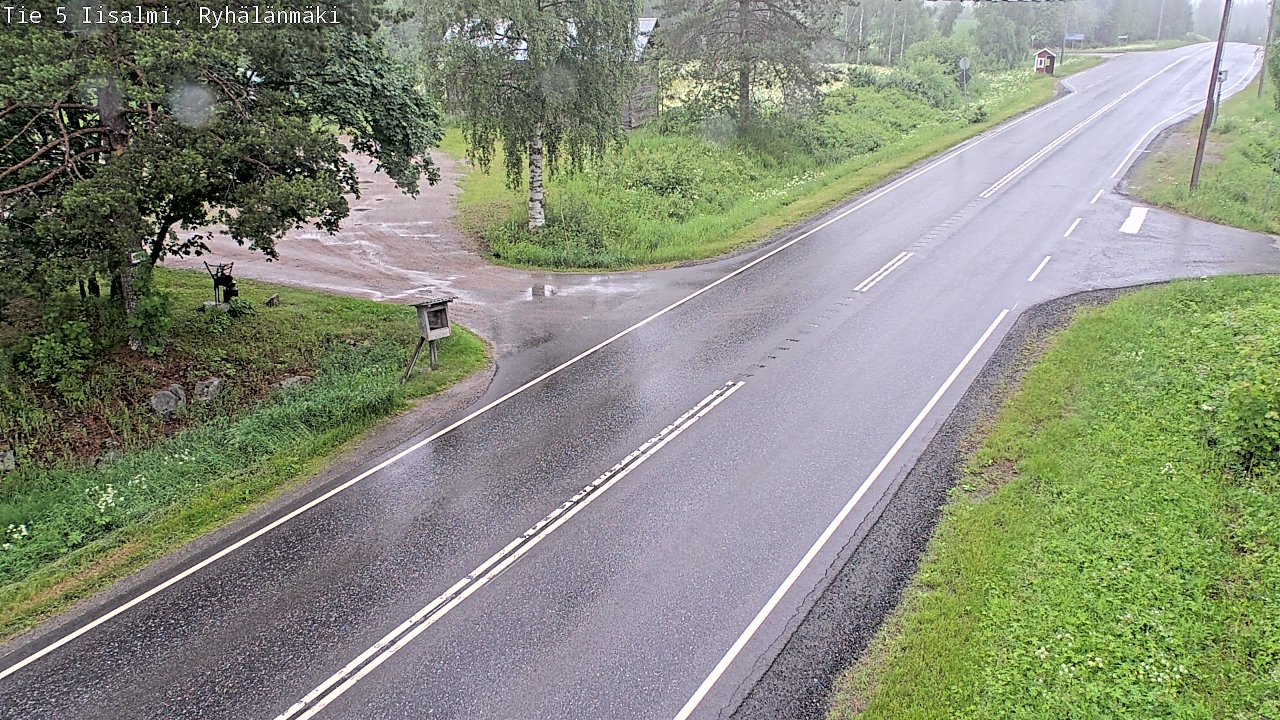 Weather Camera Image Road 5 Iisalmi, Ryhälänmäki, Iisalmi, Pohjois-Savo
