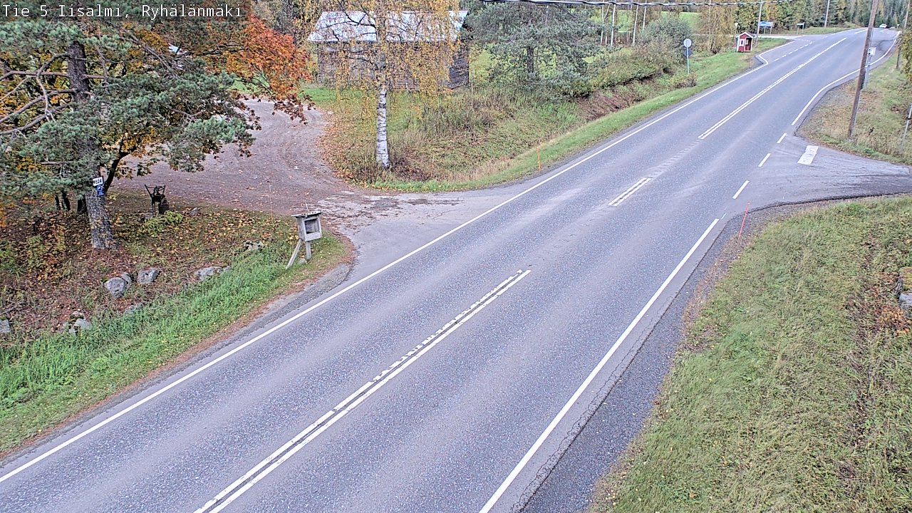 Weather Camera Image Road 5 Iisalmi, Ryhälänmäki, Iisalmi, Pohjois-Savo