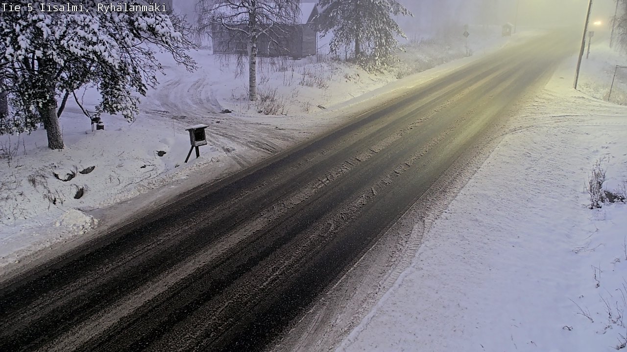 Weather Camera Image Väg 5 Idensalmi, Ryhälänmäki, Iisalmi, Pohjois-Savo