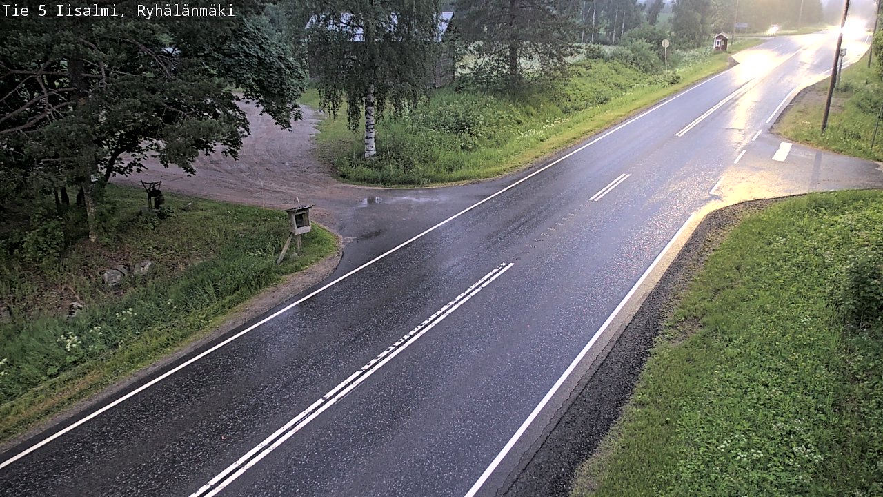 Weather Camera Image Road 5 Iisalmi, Ryhälänmäki, Iisalmi, Pohjois-Savo