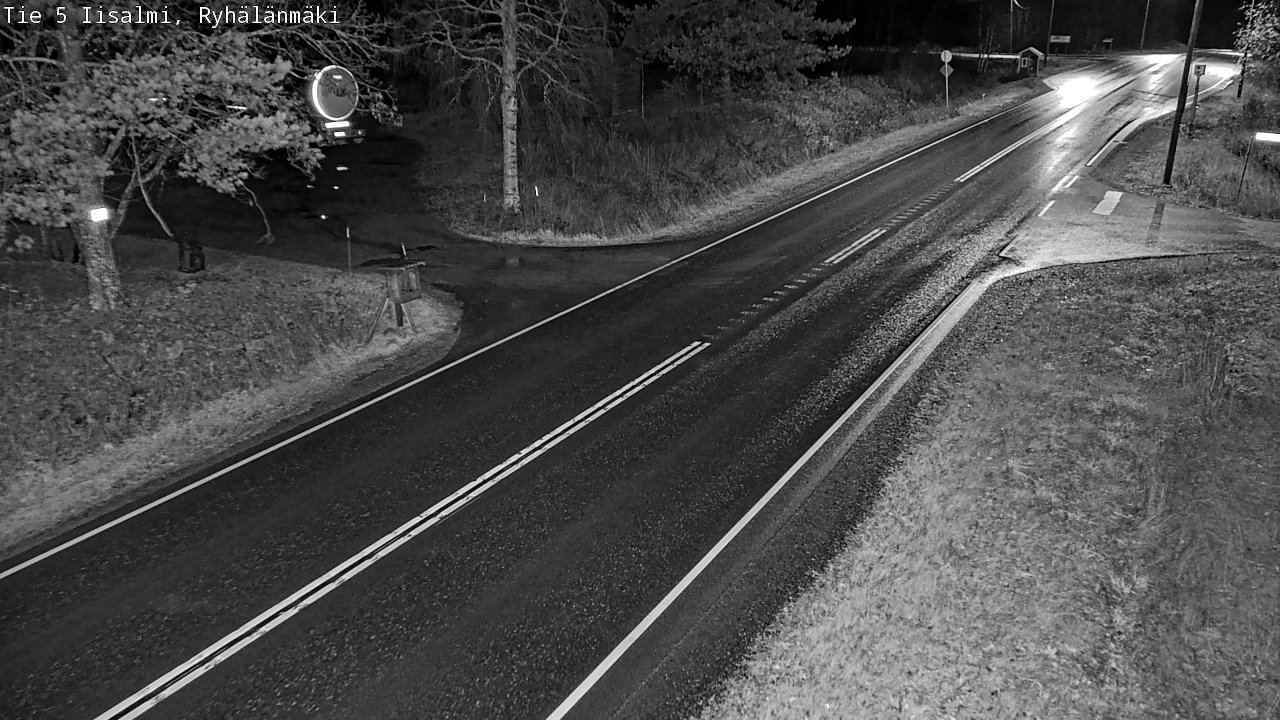 Weather Camera Image Road 5 Iisalmi, Ryhälänmäki, Iisalmi, Pohjois-Savo