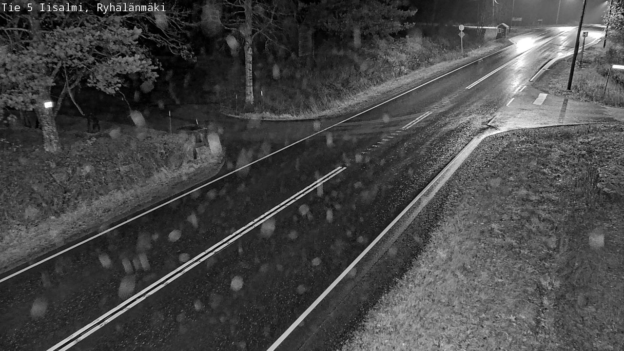 Weather Camera Image Road 5 Iisalmi, Ryhälänmäki, Iisalmi, Pohjois-Savo